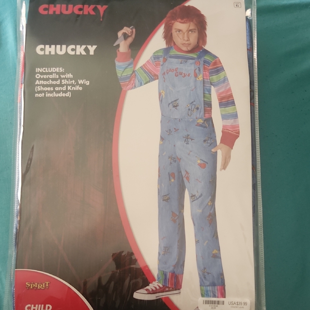 Spirit Kids Chucky Costume Set - Multicolor
